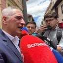 Gobernador de Antioquia Andrés Julián Rendón tras una reunión con el presidente Abelardo De La Espriella.