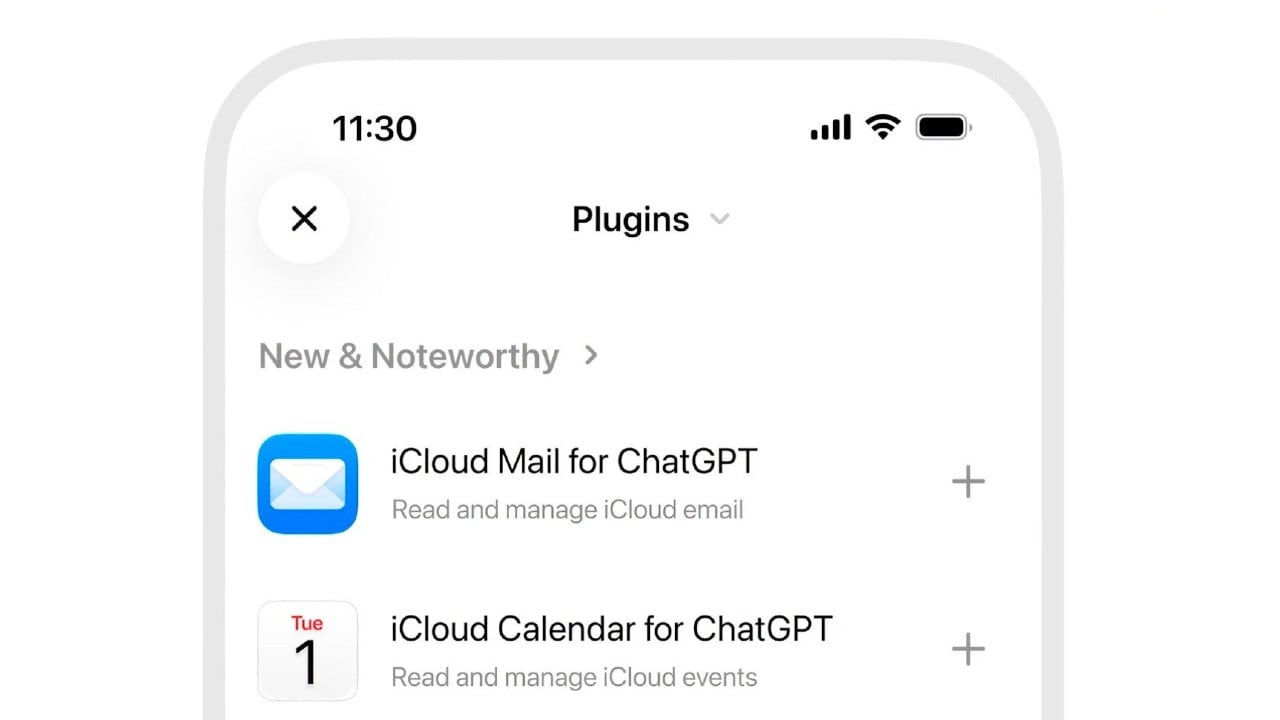 Imagen del nuevo complemento de ChatGPT.