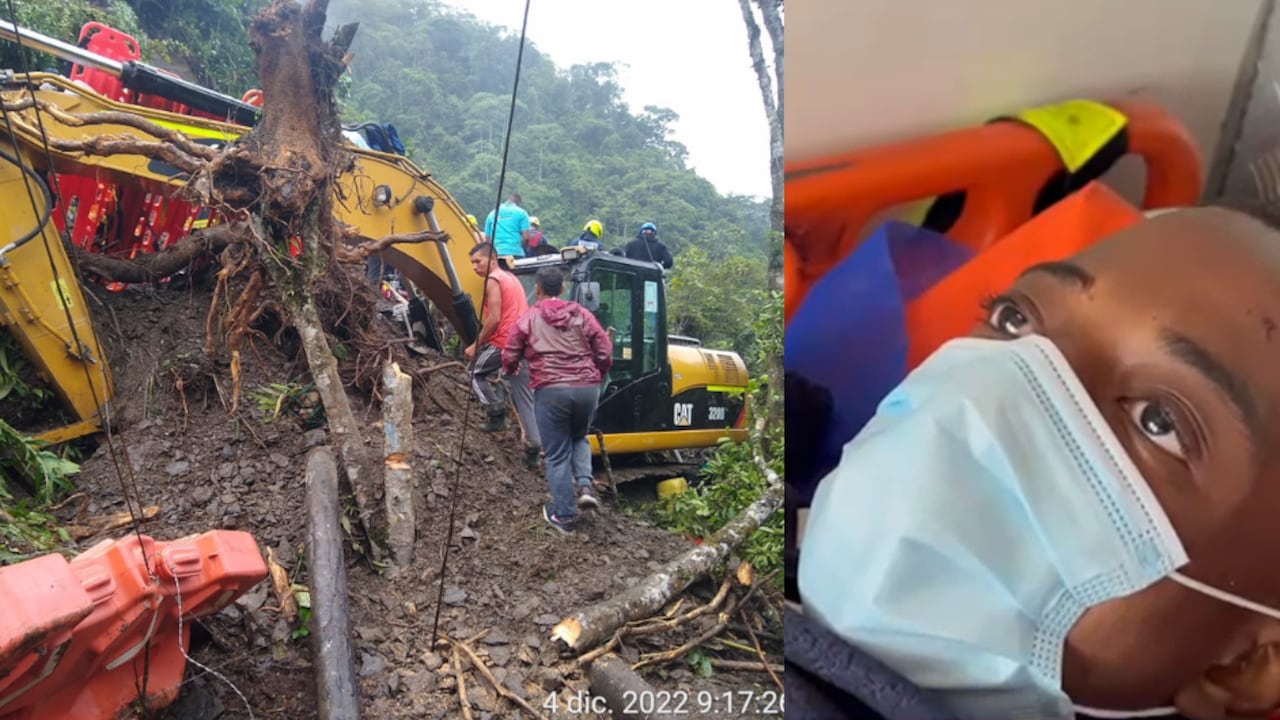 Andrés Guillermo Ibargüen Rivas, sobreviviente de deslizamiento que sepultó a un bus en Risaralda.