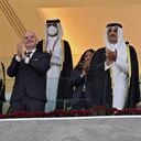 Gianni Infantino, presidente de la FIFA, hizo presencia este fin de semana en la final de la Copa Árabe