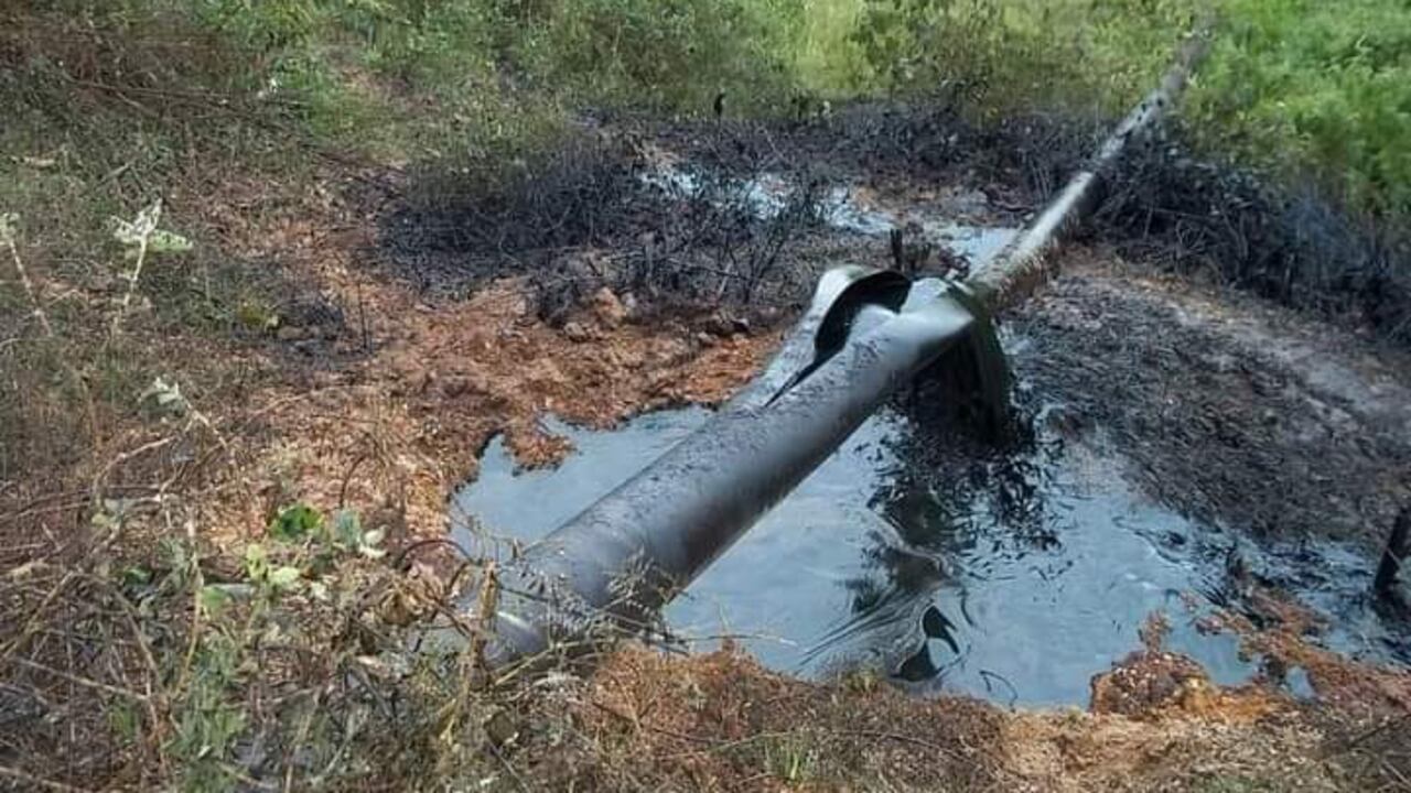 Atentado con explosivos contra el gasoducto en Sardinata, Norte de Santander.