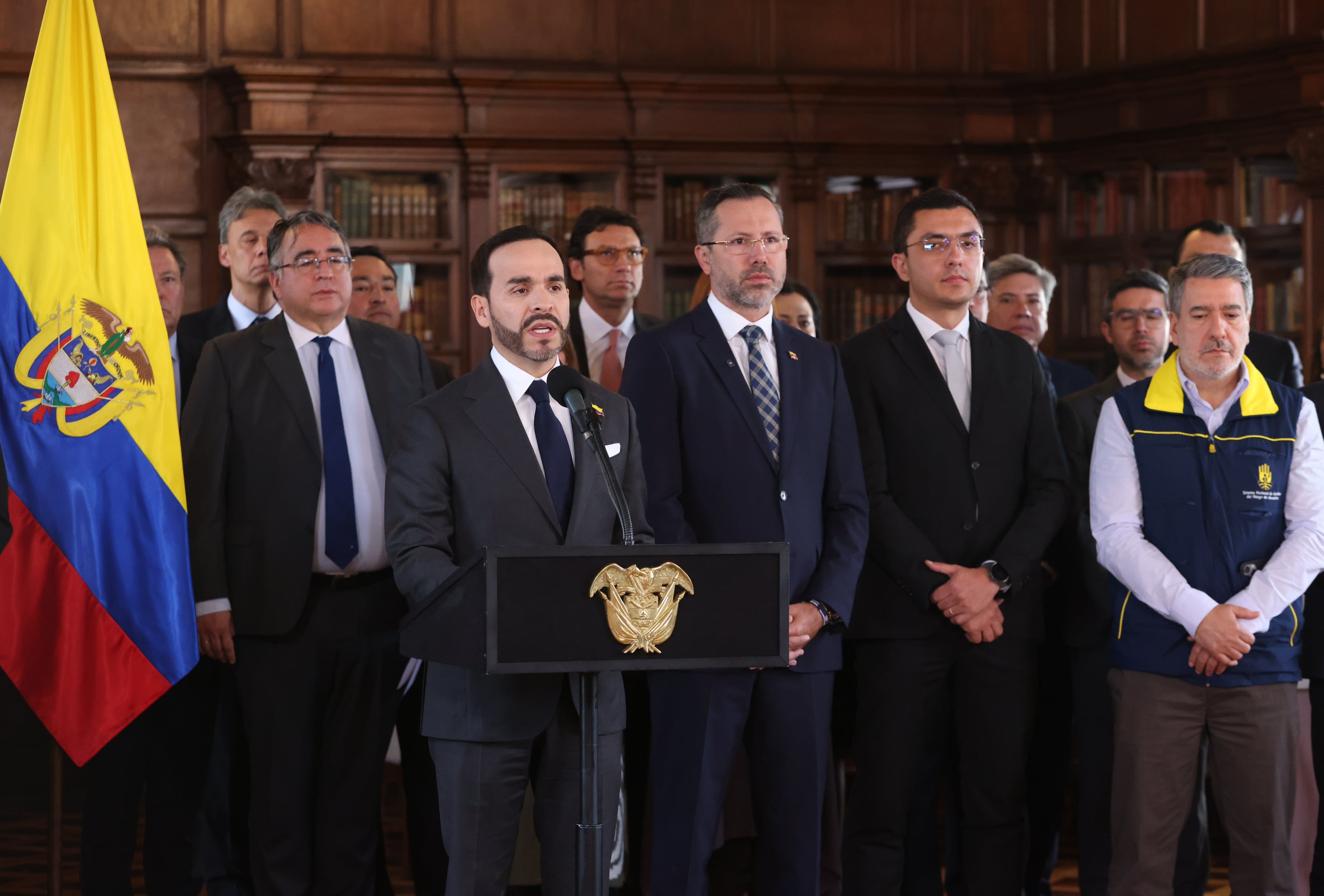 Presidente Abelardo de la Espriella se reunió con el sector asegurador, principalmente con representantes de Fasecolda, con el objetivo de coordinar la reconstrucción de Colombia después del terremoto del 10 de agosto
19 agosto 2026