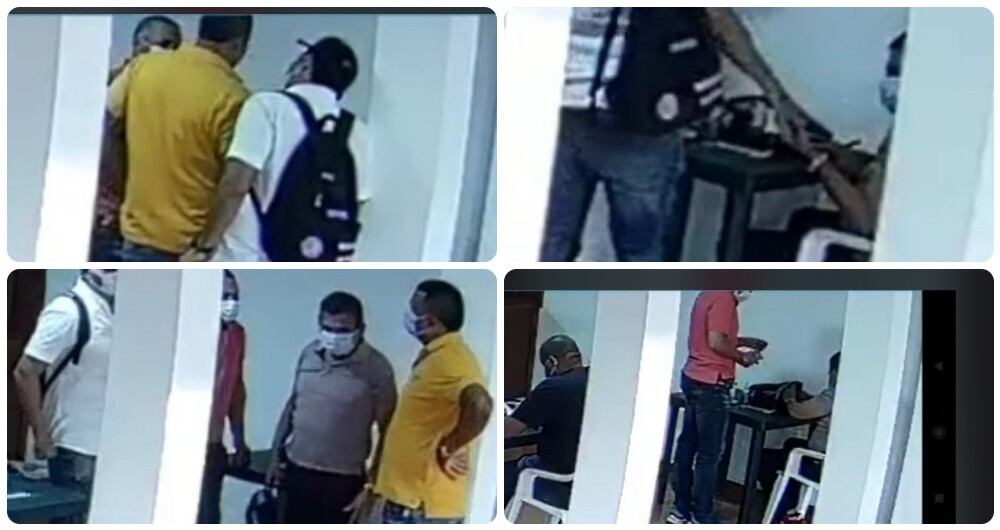 Padre del congresista Andrés Calle entregando dinero a concejales.