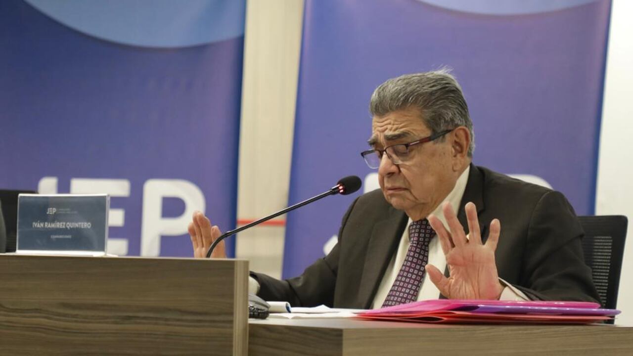 El excomandante del Coici, general (r) Iván Ramírez Quintero ante la JEP.