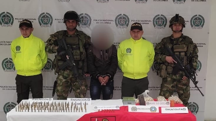 El sujeto fue capturado en el municipio de Mallama, Nariño.
