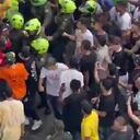 El hombre quedó a disposición de la autoridad competente.