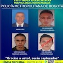 La Policía de Bogotá presentó el cartel de los más buscados en la capital por casos de violencia intrafamiliar.
