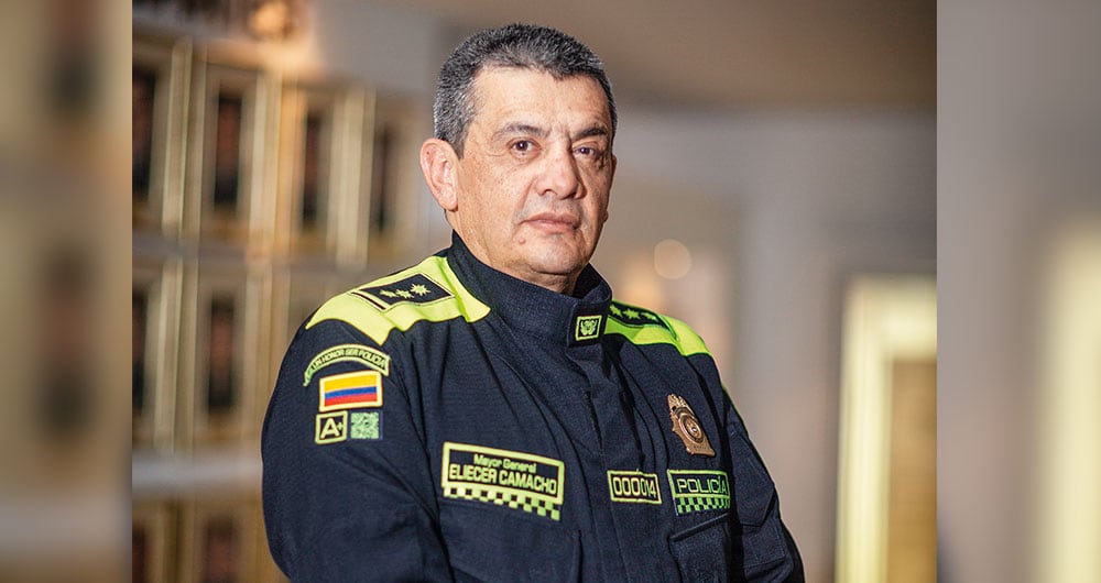 General Eliécer Camacho Comandante de Metropolitana 
de Bogotá