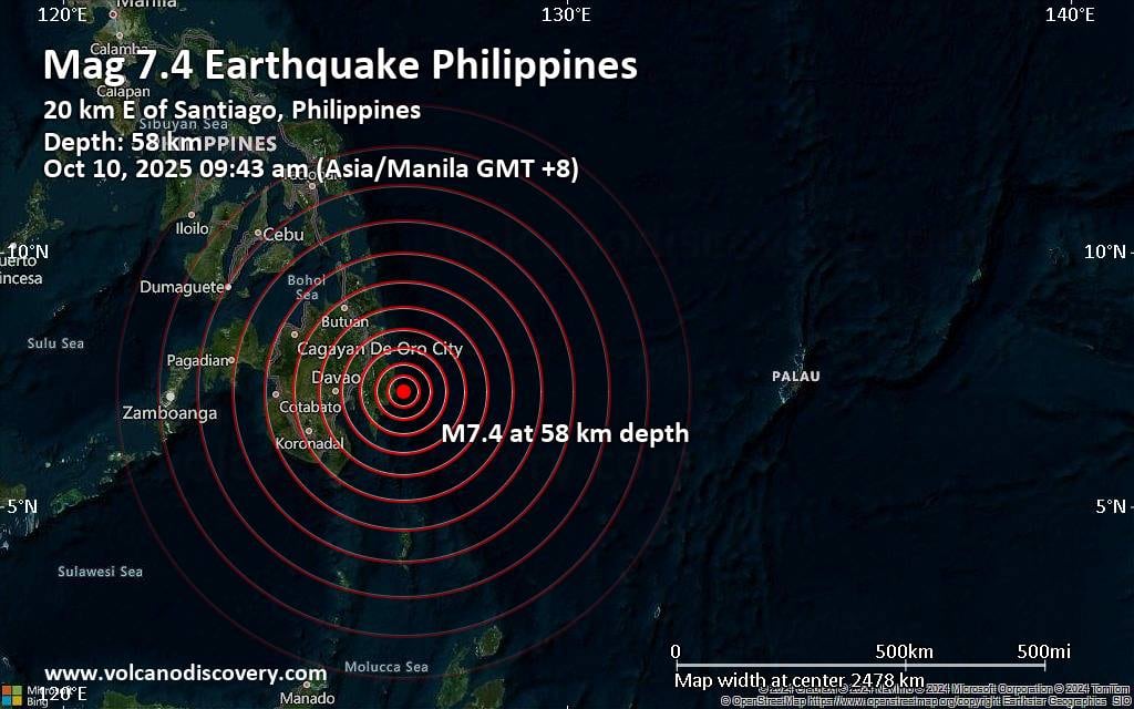 El terremoto se sintió en varias zonas del país