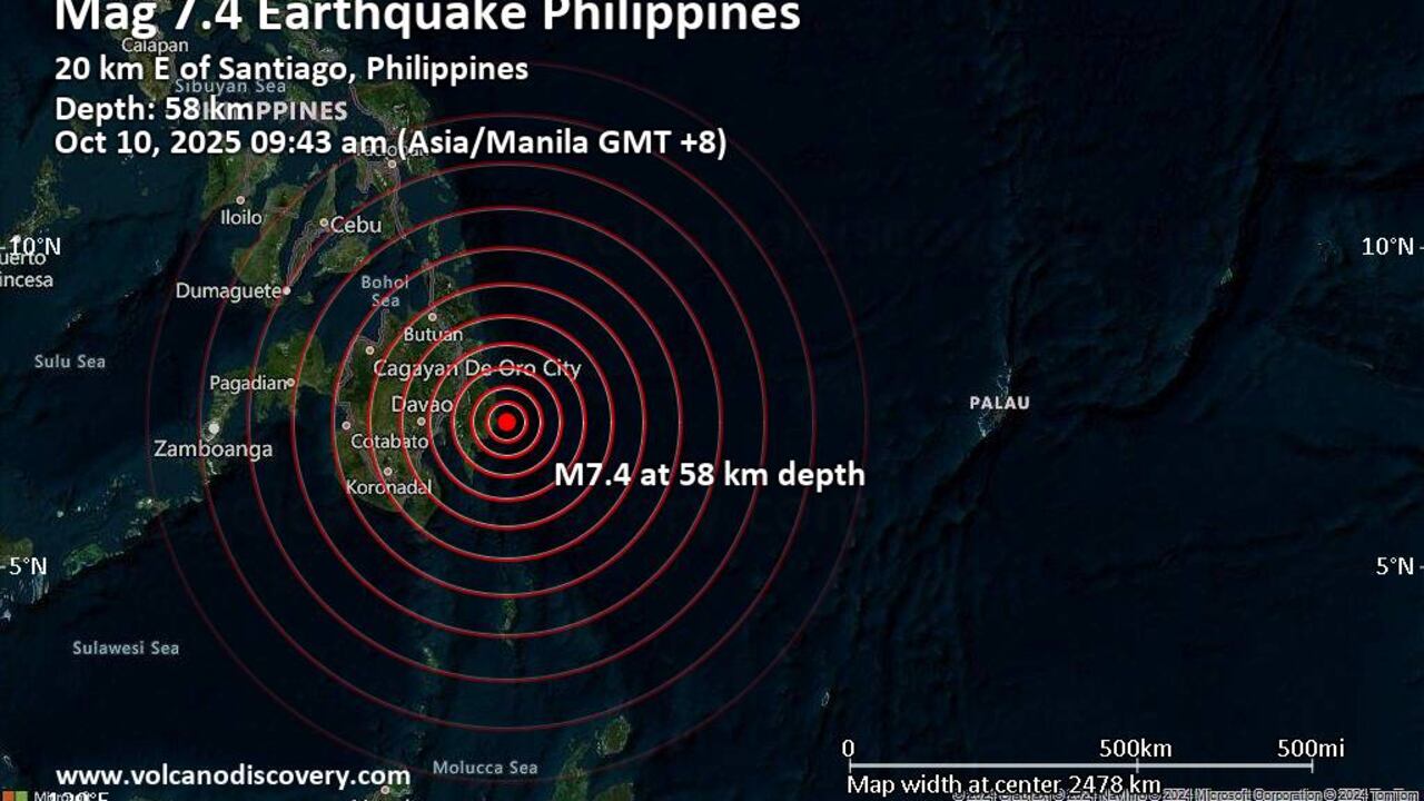 El terremoto se sintió en varias zonas del país