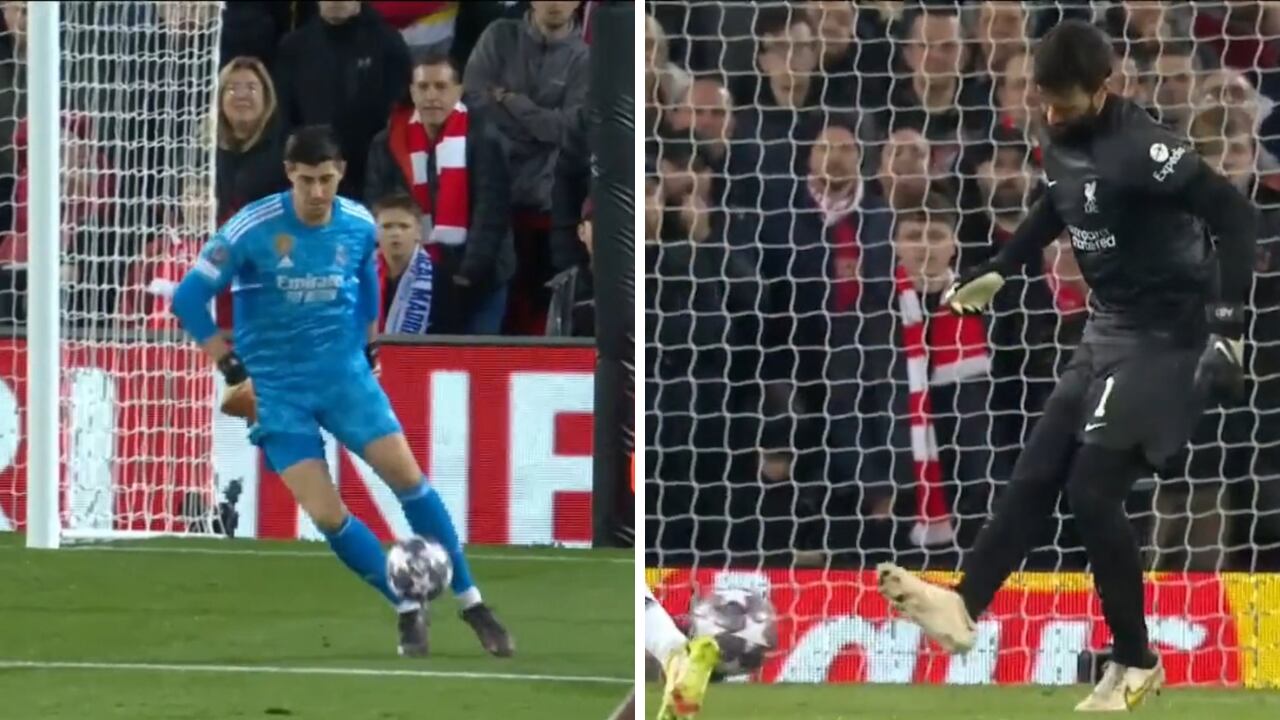 Los porteros de Liverpool y Real Madrid consumaron una mala presentación en Anfield.