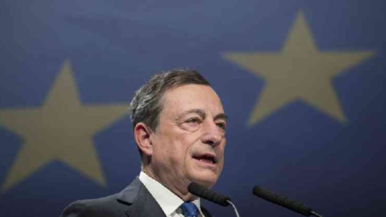 Mario Draghi, presidente del Banco Central Europeo.