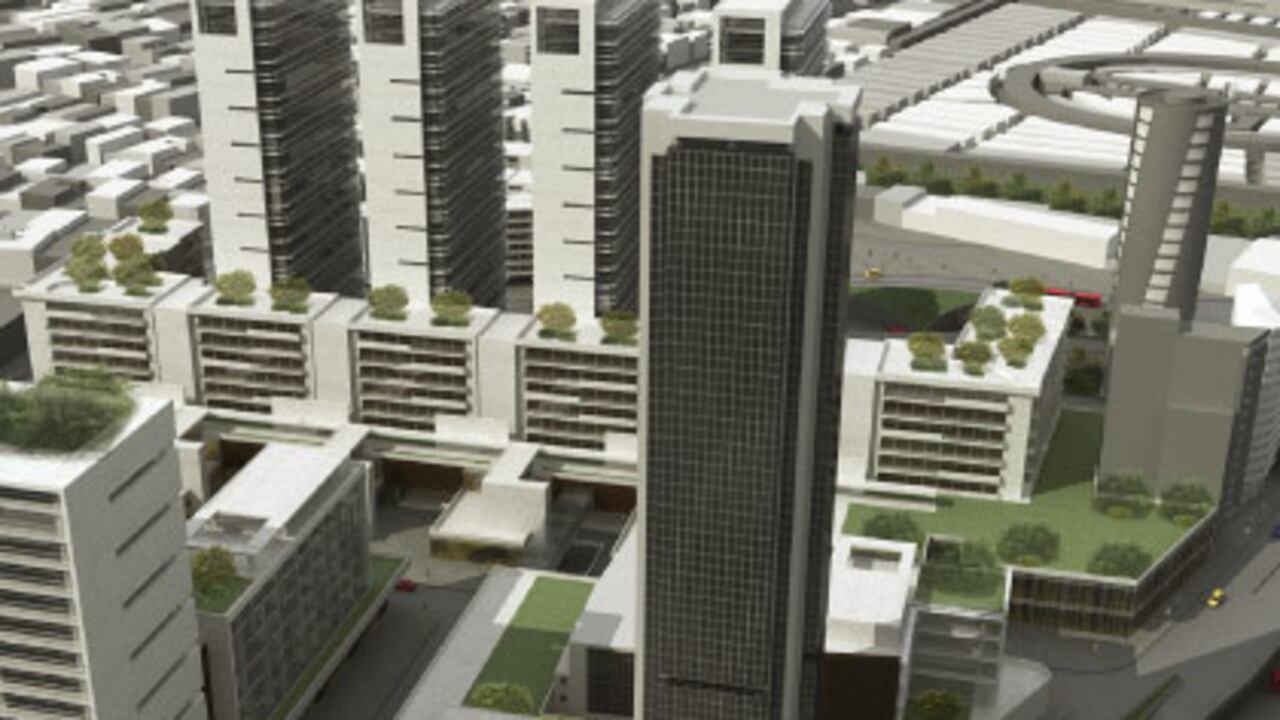 En la parte posterior del Centro Internacional, entre las calles 24 y 27, quedará la Estación Central, que además de unir varias troncales de TransMilenio y el futuro metro, tendrá un complejo de comercio y edificios de oficinas y residencias