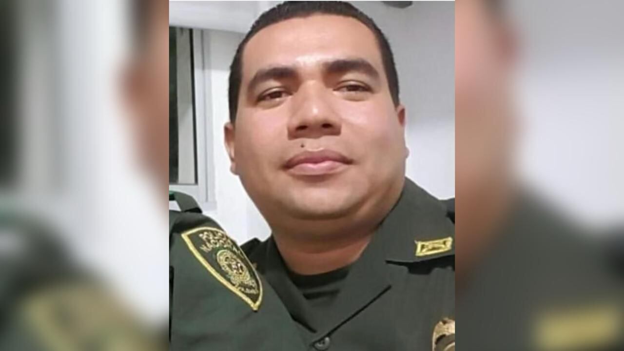 Patrullero Victor Marín, asesinado en Barranquilla.
