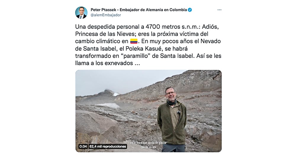 Fiel a su legado, el embajador se despidió por medio de su cuenta de Twitter.