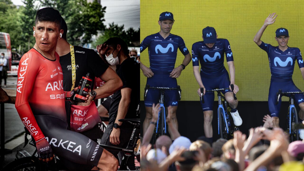 Nairo Quintana, Movistar Team- Tour de Francia 2022. Foto: SEMANA/Felipe Freire//AP/Daniel Cole