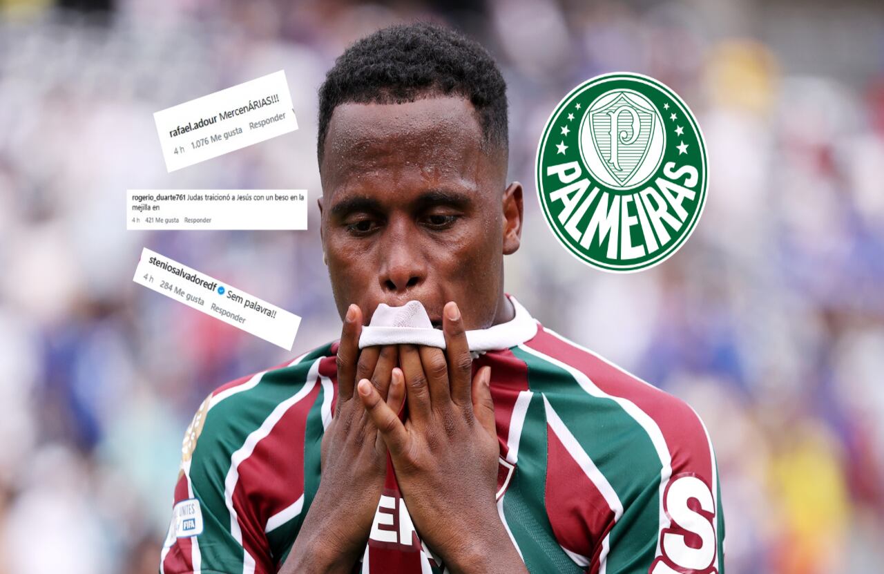 Atacan por redes sociales a Jhon Arias: explosiva reacción de los hinchas de Fluminense por su llegada a Palmeiras.