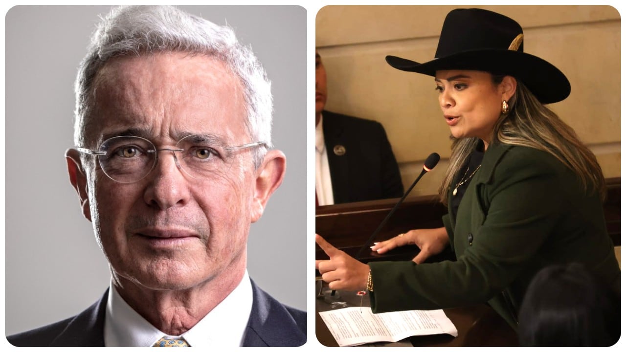 Álvaro Uribe y Lina Garrido.