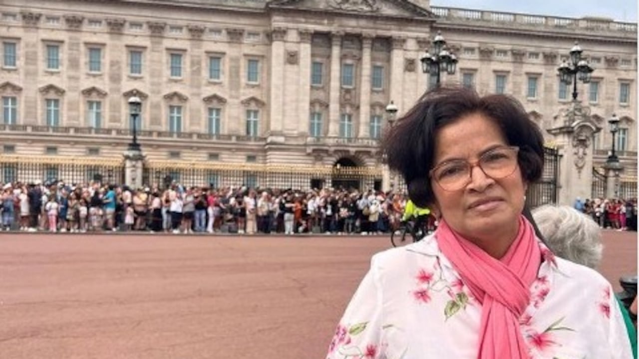 Luz Marina Contreras Vargas tiene 63 años y viajó con su esposo y sus dos hijos a Portugal a conocer el Santuario de la Virgen de Fátima