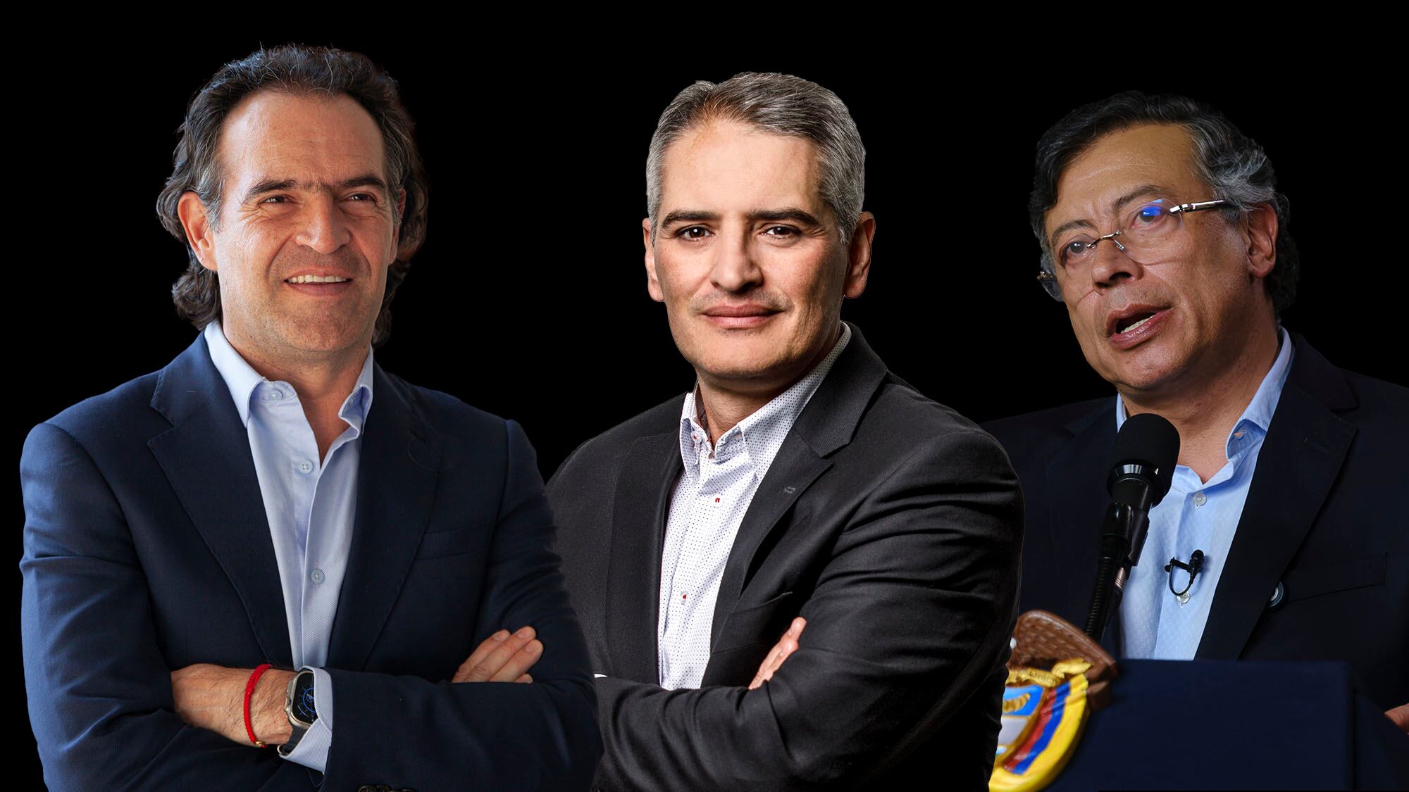Federico Gutierrez Andrés Julián Rendón Gustavo Petro