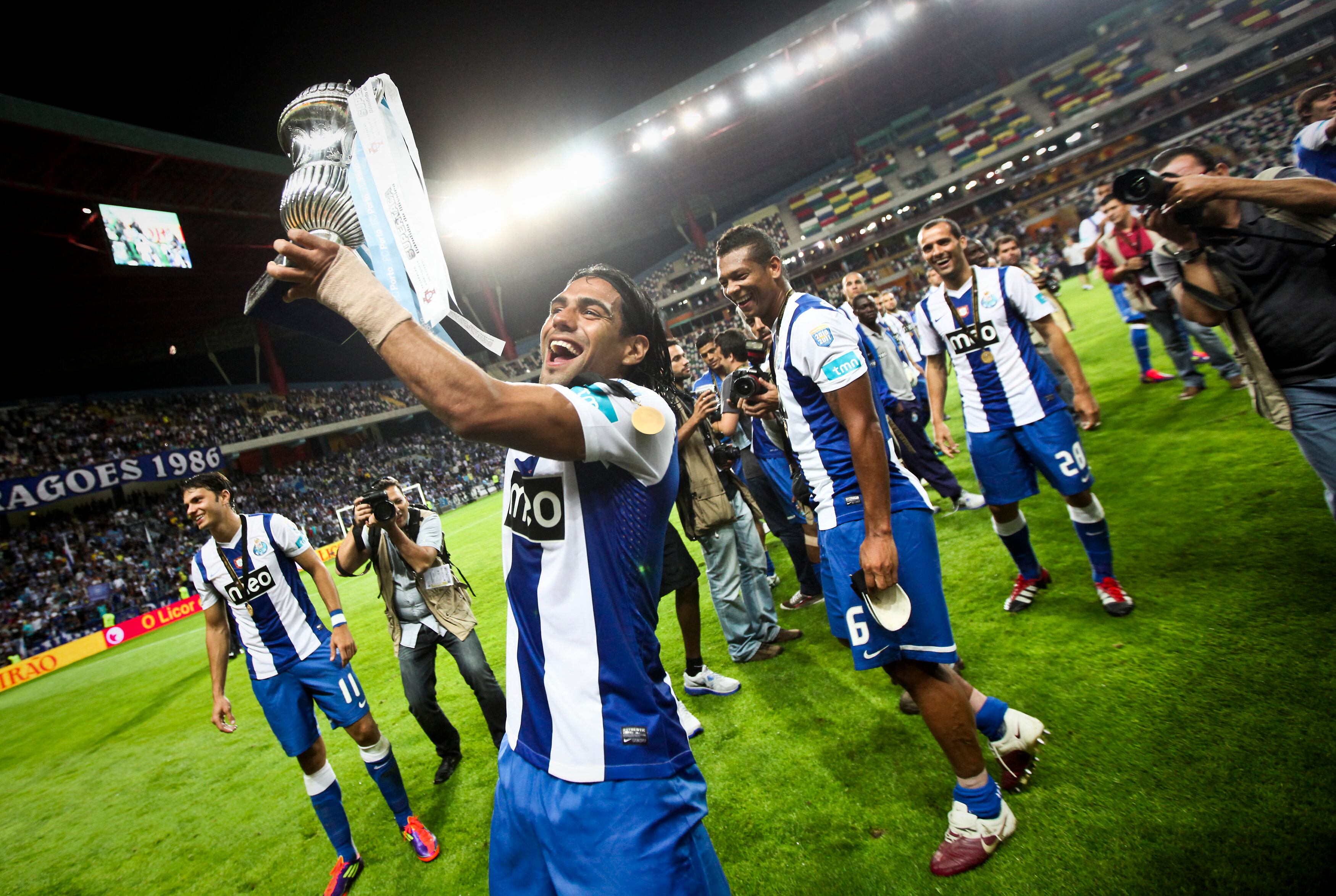 Falcao, James Rodríguez y Fredy Guarín en el Porto.