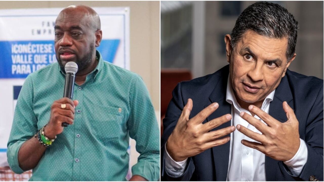 El alcalde de Buenaventura, Víctor Vidal, y el alcalde de Cali, Jorge Iván Ospina.