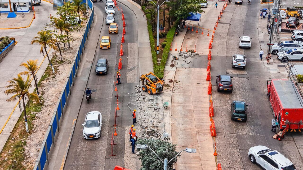 Intervenciones del megaproyecto “4 en 1” obligan a cambios viales en una de las zonas más transitadas de Cartagena.