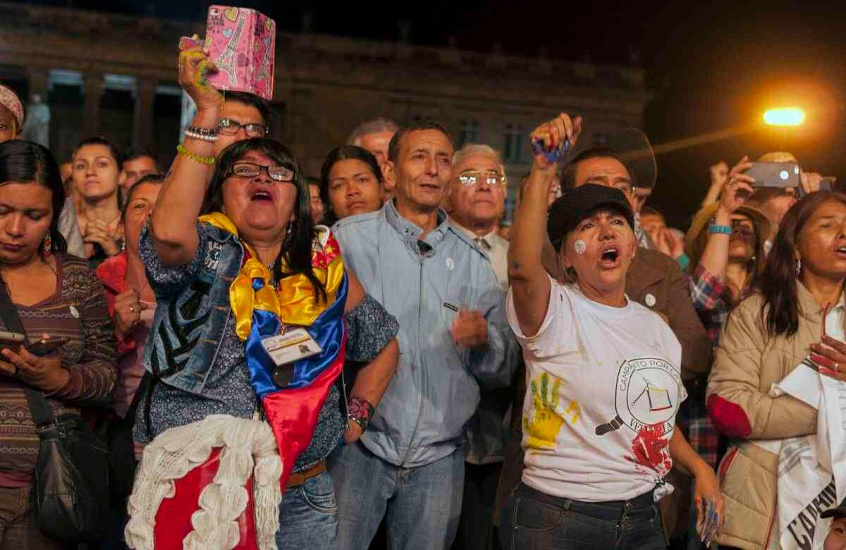 Las FARC lanzan su partido político con un megaconcierto en la Plaza de Bolívar de Bogotá. Foto: Danilo Canguçu
