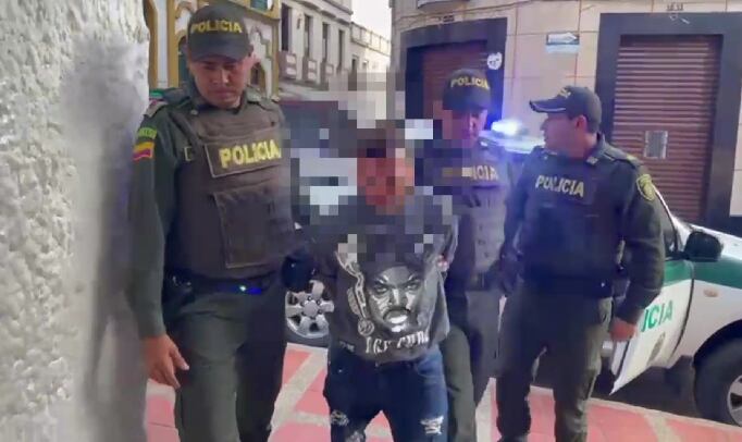 El capturado intentó escapar por zona boscosa.