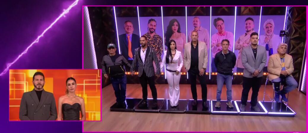 Gala de eliminación en La casa de los famosos.