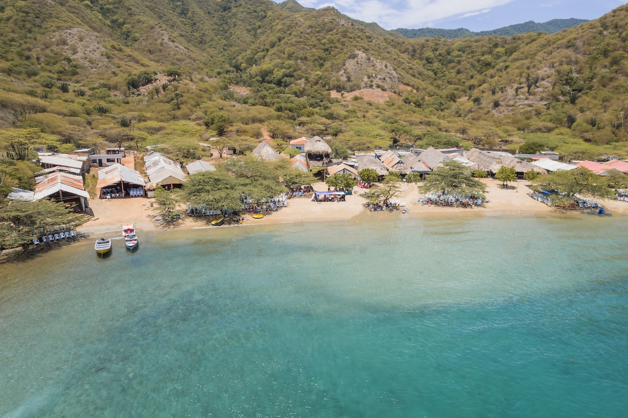 Playa Grande, in Taganga, Santa Marta, Colombia