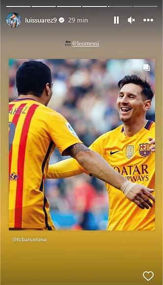 Luis Suárez y Messi en Barcelona.