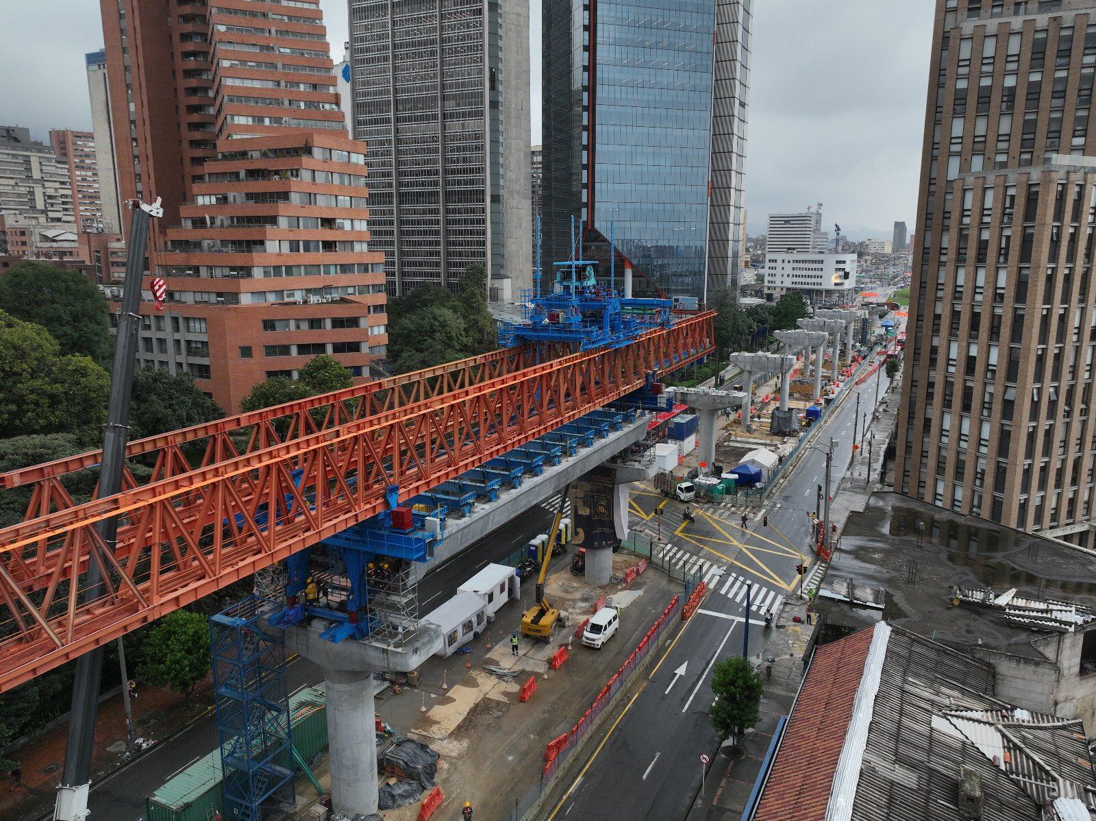 Así lucía el primer vano en el centro internacional de Bogotá.