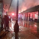 Varias viviendas resultaron afectadas en un incendio en el centro histórico de Chía