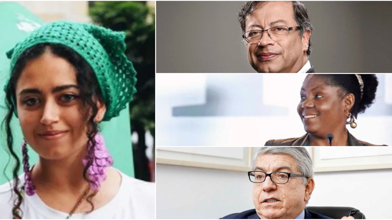 Sofía Petro, Gustavo Petro, Francia Márquez y César Gaviria