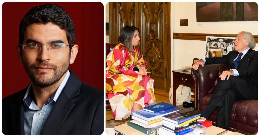 Hernán Cadavid, Laura Sarabia y Luis Almagro.