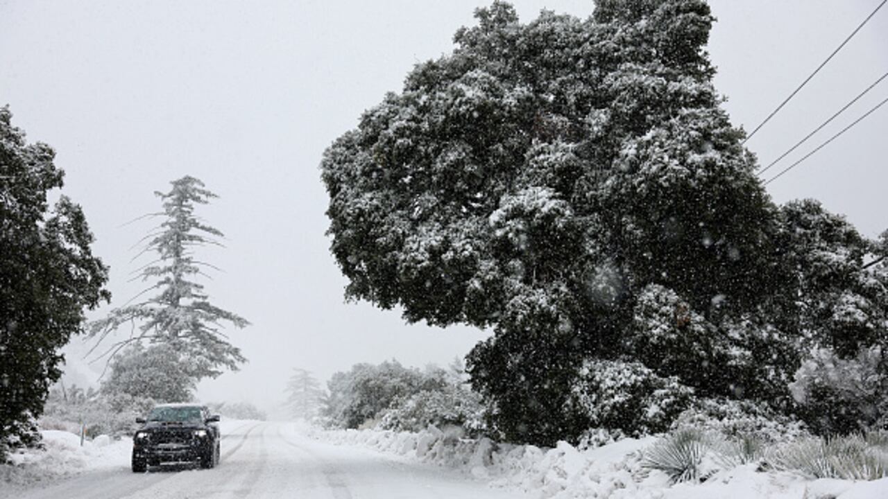 Tormentas de nieve en California.