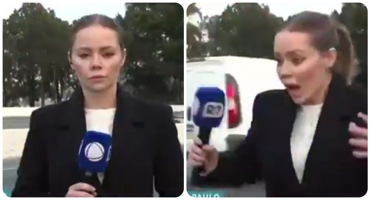 La mujer estaba a punto de transmitir en vivo durante un programa matutino