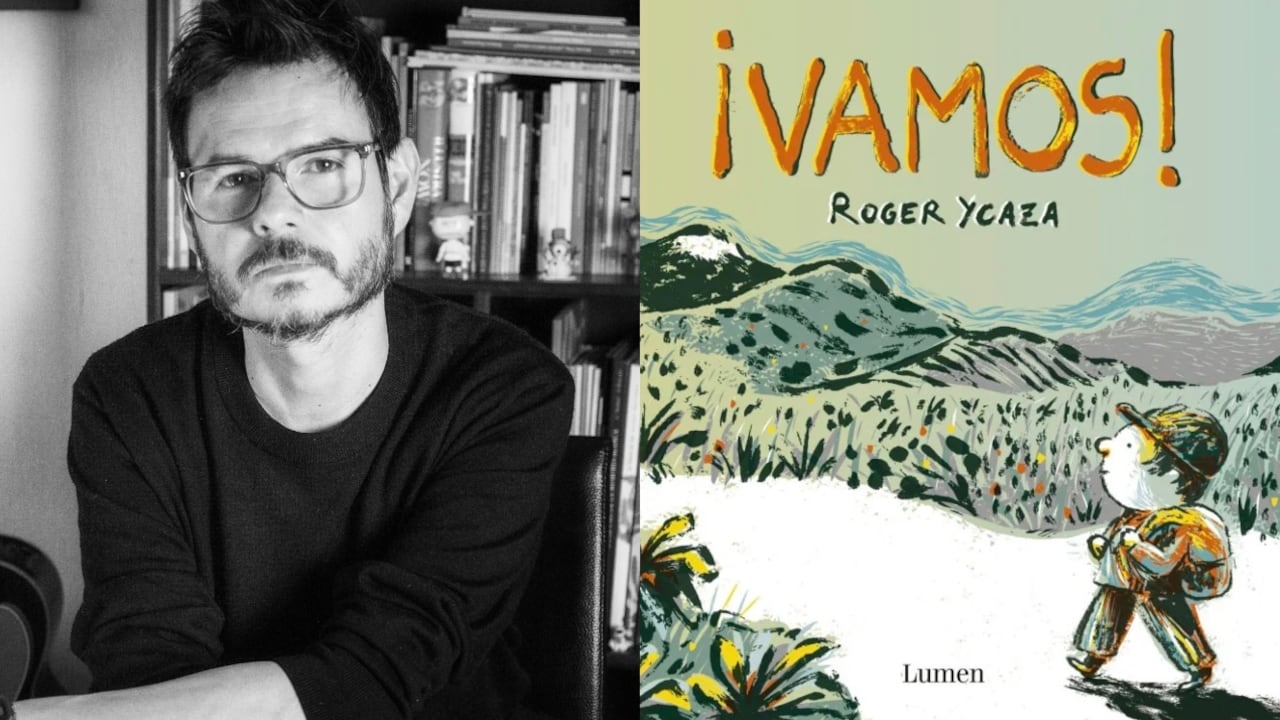 El ilustrador ecuatoriano presentó su más reciente libro llamado 'Vamos'.