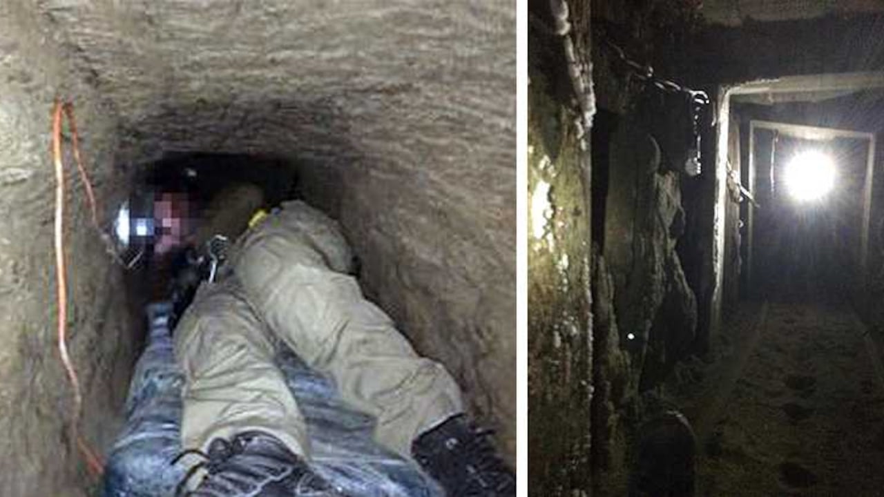 El túnel estaba equipado con rieles y sistema de ventilación.