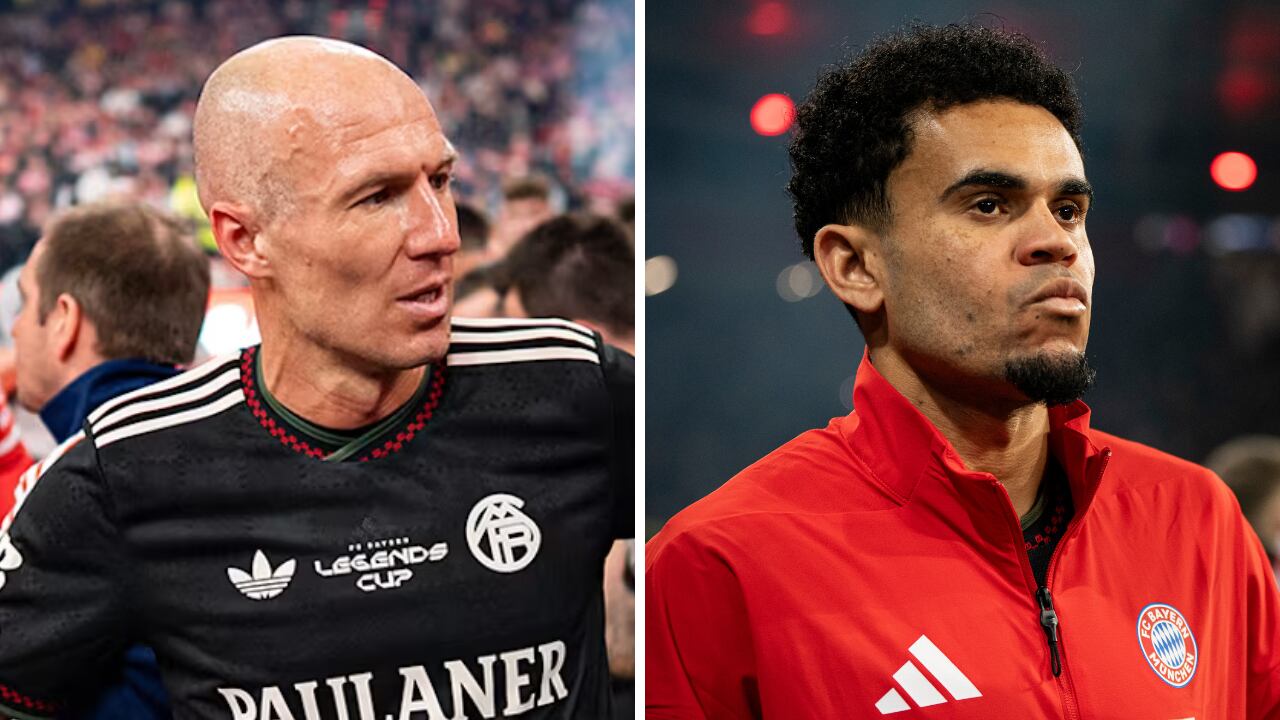 Arjen Robben habló sobre la comparativa que han hecho desde Bayern Múnich. Luis Díaz es uno de ellos.