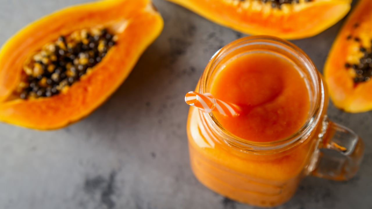 Batido de papaya.