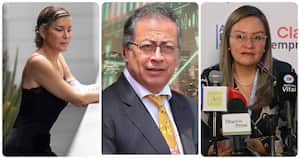 Ángela Benedetti, Gustavo Petro y Cielo Rusinque.