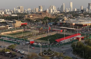 Ligas Menores, la primera zona renovada del Nuevo Chambacú, una obra urbanística clave para el esparcimiento de los cartageneros.