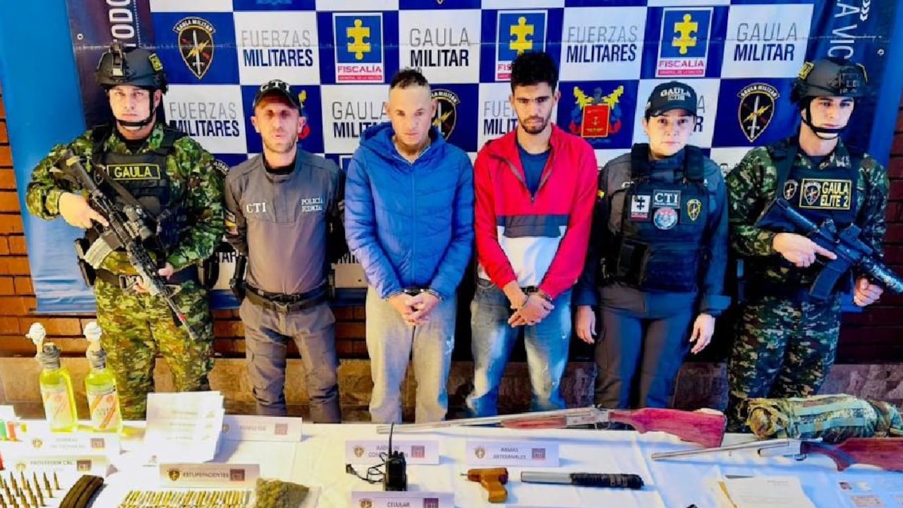 Tropas del Gaula Militar Cundinamarca capturaron a presuntos integrantes del Tren de Aragua.