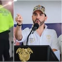 Abelardo De la Espriella y operativos de la Policía.