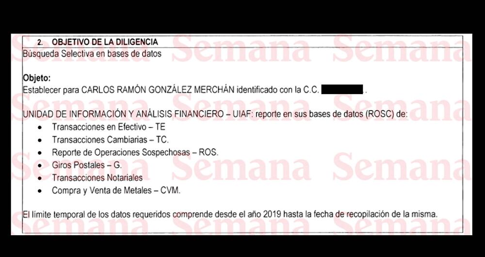  La Fiscalía solicitó a la Uiaf el reporte de operaciones sospechosas. Sin embargo, no fueron entregadas las transacciones notariales.