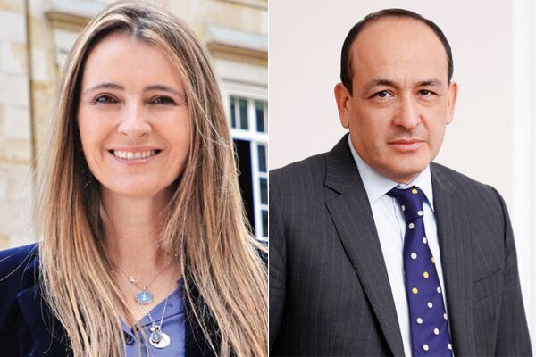 Paloma Valencia y Vladimir Fernández.