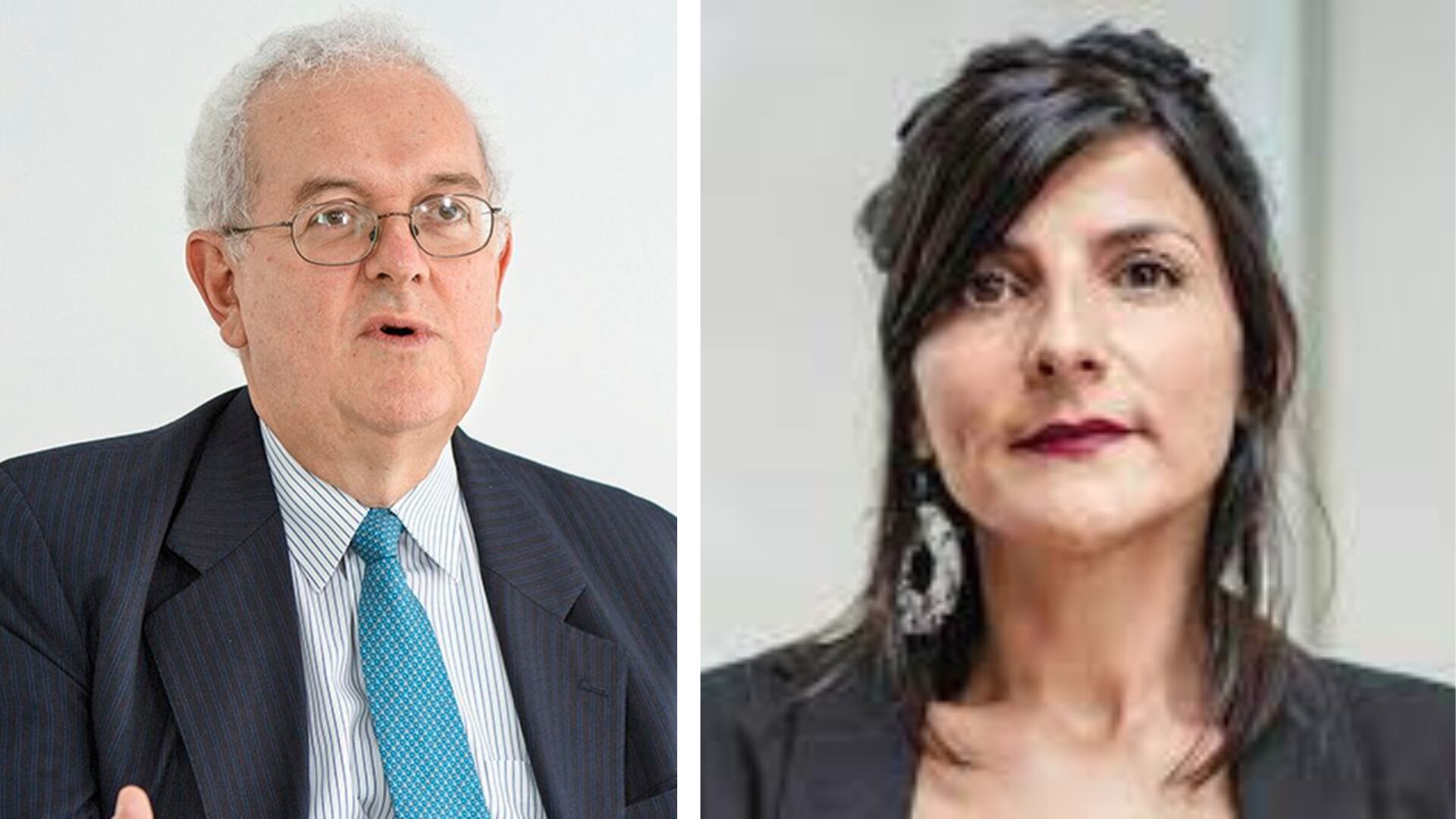 La ministra de Minas, Irene Vélez, y el de Hacienda, José Antonio Ocampo.