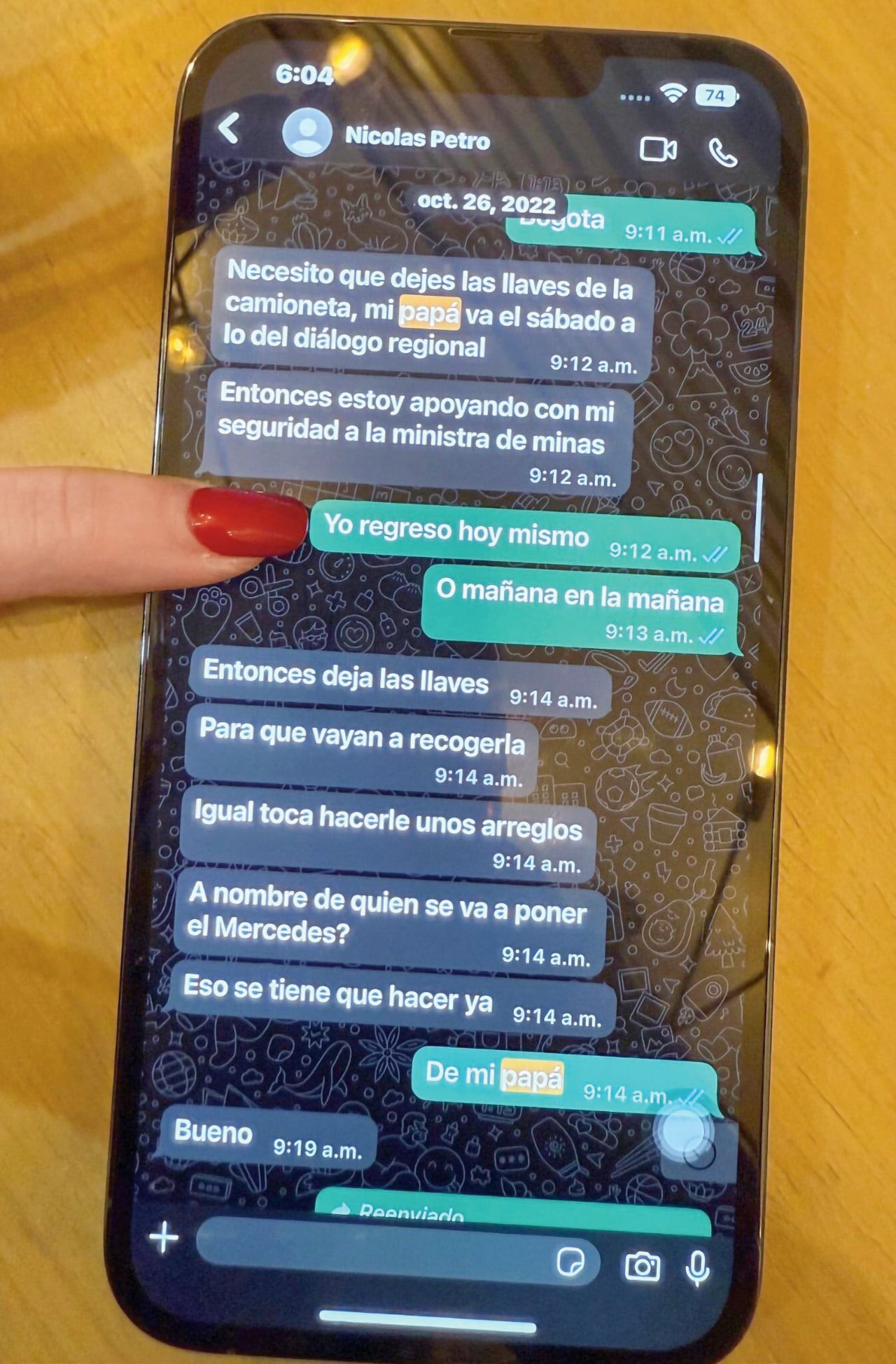Chats de Nicolás Petro